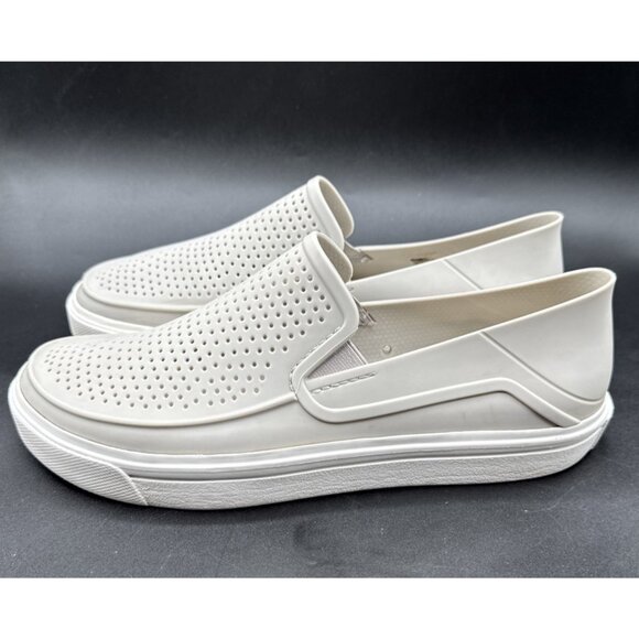 CROCS Slip On Sneakers Grey Iconic Comfort Citilane Roka Court Size 10 Women - Picture 3 of 6